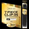 imageSensationnel Empire butterfly clip in  straight 7 piece human hair lace weft clip ins 14 Inch T2272730