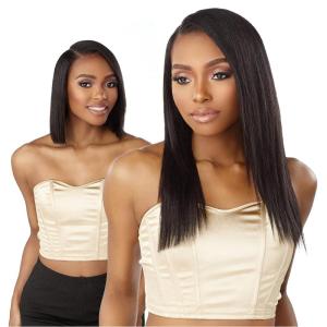 imageSensationnel Empire butterfly clip in  straight 7 piece human hair lace weft clip ins 14 Inch T227T230
