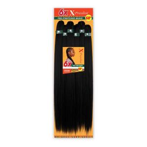 imageSensationnel Xpression prestretched braiding hair  Kanekalon flame retardant smooth yaki braid hair extension 6X 58 inch Color1B OFF BLACKOff Black 1B