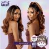 imageSensationnel What Lace 13X6 Wigs  Keshila 20 Inch Human Hair Blend Lacefrontal Glueless Synthetic With Natural Density Preplucked Hairline 1 JETBLACKCOLORMELTCOPPER