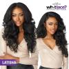 imageSensationnel What Lace 13X6 Wigs  Latisha Lacefrontal Hand Tied Glueless Synthetic With Natural Density Preplucked Hairline Off Black 1BOff Black 1B