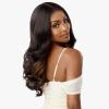 imageSensationnel What Lace 13X6 Wigs  Quiana Lacefrontal Hand Tied Glueless Synthetic With Natural Density Preplucked Hairline SHLIGHTASHBROWN