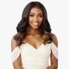 imageSensationnel What Lace 13X6 Wigs  Quiana Lacefrontal Hand Tied Glueless Synthetic With Natural Density Preplucked Hairline SHLIGHTASHBROWN
