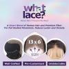 imageSensationnel What Lace 13X6 Wigs  Shiyana 14 Inch Human Hair Blend Lacefrontal Glueless Synthetic With Natural Density Preplucked Hairline 1 JETBLACKDHPLATINUM