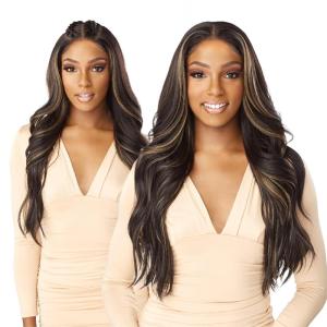 imageSensationnel What Lace 13X6 Wigs  Braelyn Lacefrontal Hand Tied Glueless Synthetic With Natural Density Preplucked Hairline 1 JETBLACK1B OFFBLACK
