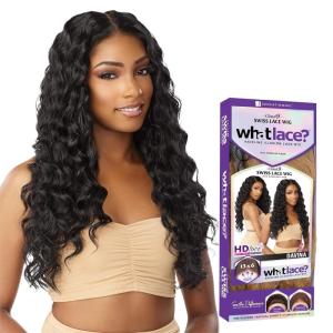imageSensationnel What Lace 13X6 Wigs  Davina Lacefrontal Hand Tied Glueless Synthetic With Natural Density Preplucked Hairline 613 BLONDET230