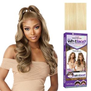 imageSensationnel What Lace 13X6 Wigs  Glenna Lacefrontal Hand Tied Glueless Synthetic With Natural Density Preplucked Hairline 613 BLONDE613 BLONDE
