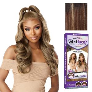 imageSensationnel What Lace 13X6 Wigs  Glenna Lacefrontal Hand Tied Glueless Synthetic With Natural Density Preplucked Hairline 613 BLONDEBALAYAGECARAMEL