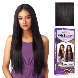 imageSensationnel What Lace 13X6 Wigs  Janelle Lacefrontal Hand Tied Glueless Synthetic With Natural Density Preplucked Hairline 11B