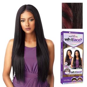imageSensationnel What Lace 13X6 Wigs  Janelle Lacefrontal Hand Tied Glueless Synthetic With Natural Density Preplucked Hairline 1FLAMBOYAGEWINE