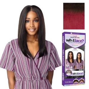 imageSensationnel What Lace 13X6 Wigs  Kiyari Lacefrontal Hand Tied Glueless Synthetic With Natural Density Preplucked Hairline 1 JETBLACKTipped Off Black and Burgundy T1BBG