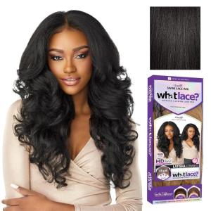 imageSensationnel What Lace 13X6 Wigs  Latisha Lacefrontal Hand Tied Glueless Synthetic With Natural Density Preplucked Hairline Off Black 1BOff Black 1B
