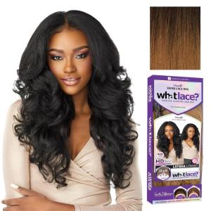 imageSensationnel What Lace 13X6 Wigs  Latisha Lacefrontal Hand Tied Glueless Synthetic With Natural Density Preplucked Hairline Off Black 1BT1B30