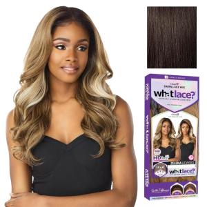 imageSensationnel What Lace 13X6 Wigs  Zelena Lacefrontal Hand Tied Glueless Synthetic With Natural Density Preplucked Hairline 1B OFFBLACK2 DARKBROWN