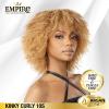 imageSensationnel Empire Curly human hair  kinky curly 10s 3pcs tangle free weaving for quick weave and sew in styles for faux highlights 1 pack 1B OFFBLACKS2730