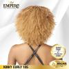 imageSensationnel Empire Curly human hair  kinky curly 10s 3pcs tangle free weaving for quick weave and sew in styles for faux highlights 1 pack 1B OFFBLACKS2730
