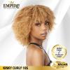imageSensationnel Empire Curly human hair  kinky curly 10s 3pcs tangle free weaving for quick weave and sew in styles for faux highlights 1 pack 1B OFFBLACKS2730