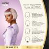 imageSensationnel Empire Bob Humanhair Wig  Bubble Cut Face Framing Mesh Cap for Comfort With Bangs 1 JETBLACKCOPPERCHARM