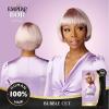 imageSensationnel Empire Bob Humanhair Wig  Bubble Cut Face Framing Mesh Cap for Comfort With Bangs 1 JETBLACKCOPPERCHARM