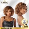 imageSensationnel Empire Curly human hair  glam loose 10s 3pcs tangle free weaving for quick weave and sew in styles for faux highlights 1 pack 1 JETBLACK2 DARKBROWN