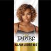 imageSensationnel Empire Curly human hair  glam loose 10s 3pcs tangle free weaving for quick weave and sew in styles for faux highlights 1 pack 1 JETBLACKT1B30
