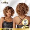 imageSensationnel Empire Curly human hair  glam loose 10s 3pcs tangle free weaving for quick weave and sew in styles for faux highlights 1 pack 1 JETBLACKT1B30
