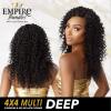 imageSensationnel Empire bundles multi  deep with 4x4 closure 10a tangle shed free human hair for weaving and sew in styles 8 10 12 inch NATURALNATURALBLACK