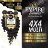 imageSensationnel Empire bundles multi  water deep with 4x4 closure 10a tangle shed free human hair for weaving and sew in styles 8 10 12 Inch NATURALNATURALBLACK