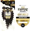imageSensationnel Empire bundles multi  water deep with 4x4 closure 10a tangle shed free human hair for weaving and sew in styles 8 10 12 Inch NATURALNATURALBLACK