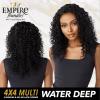 imageSensationnel Empire bundles multi  water deep with 4x4 closure 10a tangle shed free human hair for weaving and sew in styles 8 10 12 Inch NATURALNATURALBLACK
