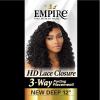 imageSensationnel Empire humanhair lace closure  new deep 12 inch 3 way lacepart hand tied weaving closure 1 JETBLACK1 JETBLACK