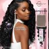 imageSensationnel Pearlish bundle 4x5 closure  euro deep 12 inch HD lace beauty supply human hair bundles weave 15a soft remy NATURALNATURAL