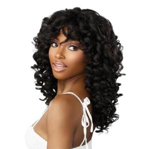 imageSensationnel Dashly Wig  Unit 20 Non Lace Cap Ready to Wear Ear to Ear Lacepart Synthetic COPPERPUMPKINBALAYAGEMOCHA
