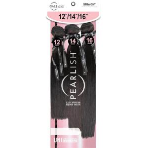 imageSensationnel Pearlish multi bundle  straight deep pearl conditioned 15a soft remy beauty supply sew in or glue on human hair layered lengths 16 18 20 inch NATURALNATURALBLACK