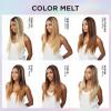 imageSensationnel What Lace 13X6 Wigs  Aziza 26 Inch Human Hair Blend Lacefrontal Glueless Synthetic With Natural Density Preplucked Hairline 1 JETBLACK2 DARKBROWN