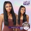imageSensationnel What Lace 13X6 Wigs  Mariella 26 Inch Human Hair Blend Lacefrontal Glueless Synthetic With Natural Density Preplucked Hairline 1 JETBLACKCOLORMELTCHOCOLATE