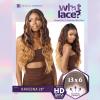 imageSensationnel What Lace 13X6 Wigs  Raveena 28 Inch Human Hair Blend Lacefrontal Glueless Synthetic With Natural Density Preplucked Hairline 1 JETBLACKCOLORMELTBLONDE