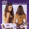 imageSensationnel What Lace 13X6 Wigs  Raveena 28 Inch Human Hair Blend Lacefrontal Glueless Synthetic With Natural Density Preplucked Hairline 1 JETBLACKCOLORMELTBLONDE