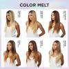 imageSensationnel What Lace 13X6 Wigs  Talisa 12 Inch Human Hair Blend Lacefrontal Glueless Synthetic With Natural Density Preplucked Hairline 1 JETBLACK2 DARKBROWN