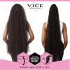 imageSensationnel Vice bundles weaving  boho curl 36 inch synthetic virgin hair dupe weave bundle hair sew in and pony tail long length 1 pack 30 LIGHTAUBURNBG BURGANDY