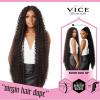 imageSensationnel Vice bundles weaving  boho curl 36 inch synthetic virgin hair dupe weave bundle hair sew in and pony tail long length 1 pack 30 LIGHTAUBURN30 LIGHTAUBURN