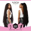 imageSensationnel Vice bundles weaving  boho curl 36 inch synthetic virgin hair dupe weave bundle hair sew in and pony tail long length 1 pack 30 LIGHTAUBURN613 BLONDE