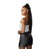 imageSensationnel Vice bundles weaving  crimp 24 inch synthetic virgin hair dupe weave bundle hair sew in and pony tail long length 1 pack 27 HONEYBLONDEBG BURGANDY