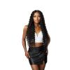 imageSensationnel Vice bundles weaving  deep 30 inch synthetic virgin hair dupe weave bundle hair sew in and pony tail long length 1 pack 2 DARKBROWNBG BURGANDY