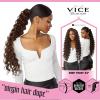 imageSensationnel Vice bundles weaving  deep twist 24 inch synthetic virgin hair dupe weave bundle hair sew in and pony tail long length 1 pack 2 DARKBROWN2 DARKBROWN