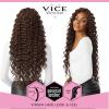 imageSensationnel Vice bundles weaving  deep twist 24 inch synthetic virgin hair dupe weave bundle hair sew in and pony tail long length 1 pack 2 DARKBROWN2 DARKBROWN