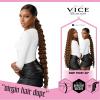 imageSensationnel Vice bundles weaving  deep twist 30 inch synthetic virgin hair dupe weave bundle hair sew in and pony tail long length 1 pack 2 DARKBROWN2 DARKBROWN