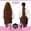 imageSensationnel Vice bundles weaving  deep twist 30 inch synthetic virgin hair dupe weave bundle hair sew in and pony tail long length 1 pack 2 DARKBROWN2 DARKBROWN