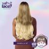 imageSensationnel What Lace 13X6 Wigs  Arabella 28 Inch Human Hair Blend Lacefrontal Glueless Synthetic With Natural Density Preplucked Hairline 1 JETBLACKCOLORMELTBLONDE