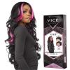imageSensationnel Vice Lace Front Wigs  Unit 18 5 Inch Deep Part Synthetic Preplucked Hairline 2 DARKBROWNLIGHTASHBROWN